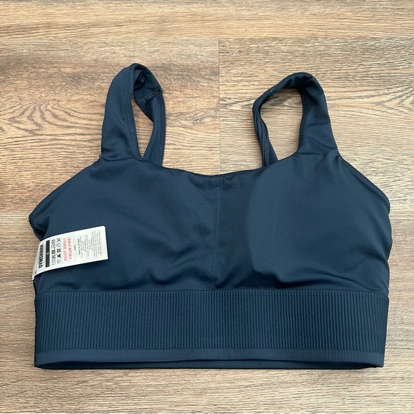 Gymshark Longline Navy Blue Sports Bra Small - Picture 3 of 6